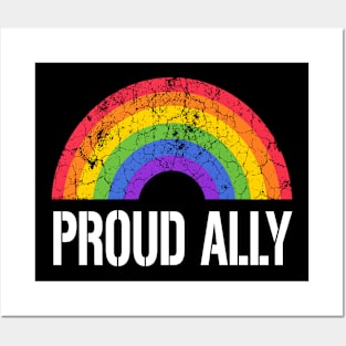 Proud Ally lgbt Posters and Art